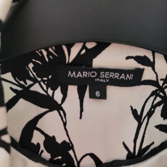 Mario Serrani Black and White Floral Blazer US 6 - Picture 2 of 10